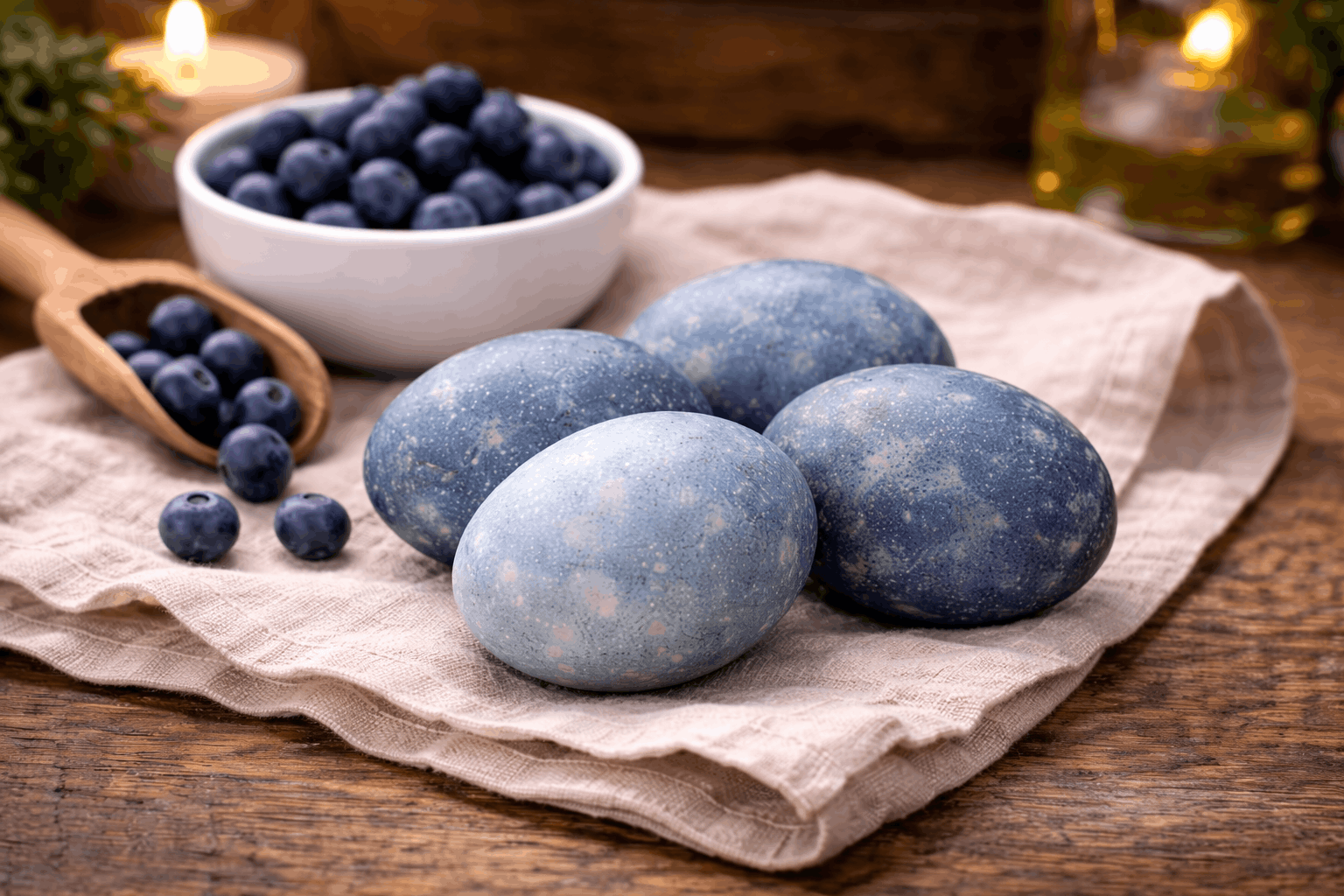 Eier färben mit 2 Zutaten