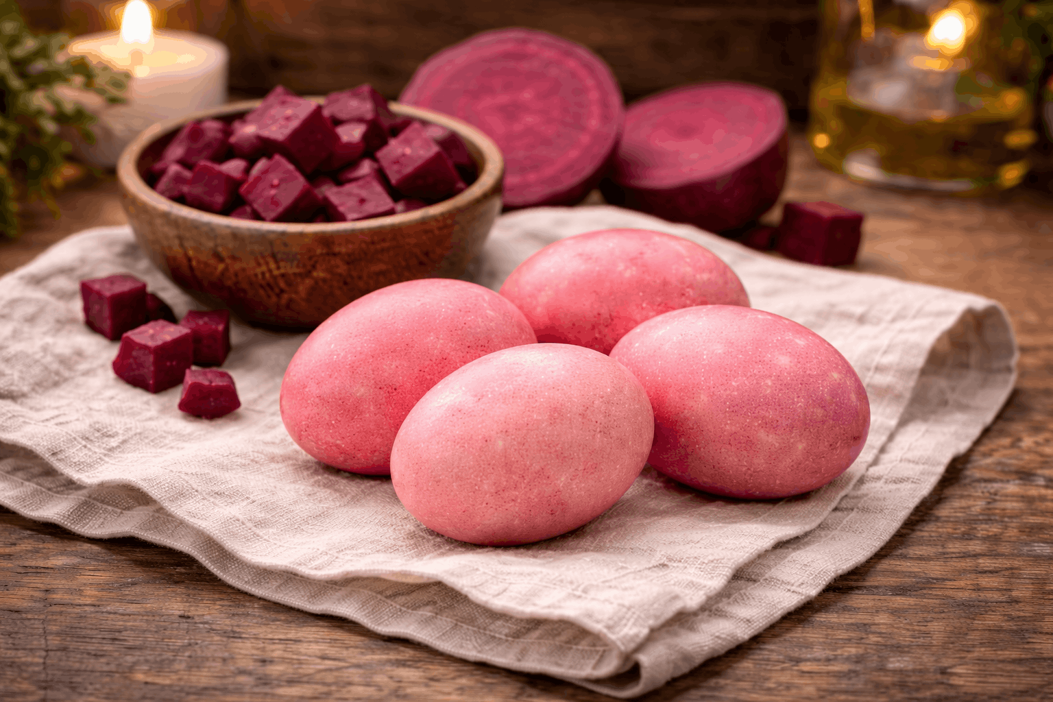 Eier färben mit 2 Zutaten